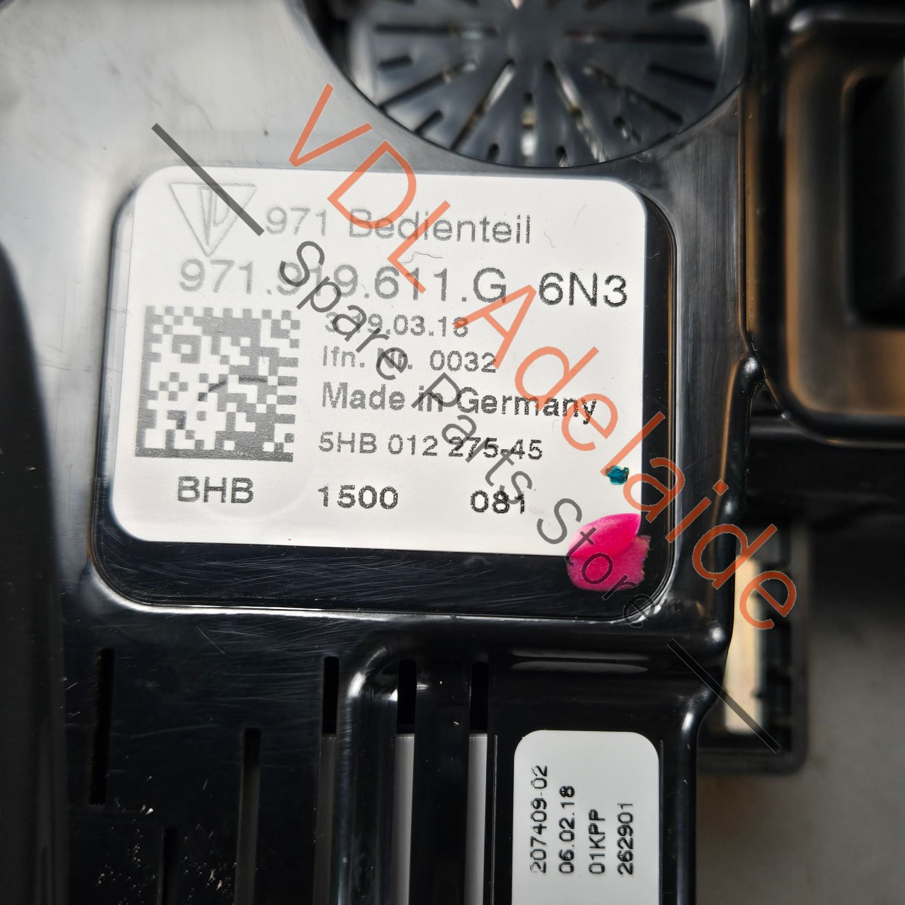 971919611G 971919611AD6N3 971919611J6N3   Porsche Panamera 971 2017-2020 Air Conditioning AC Master Main Console Control Switch Panel