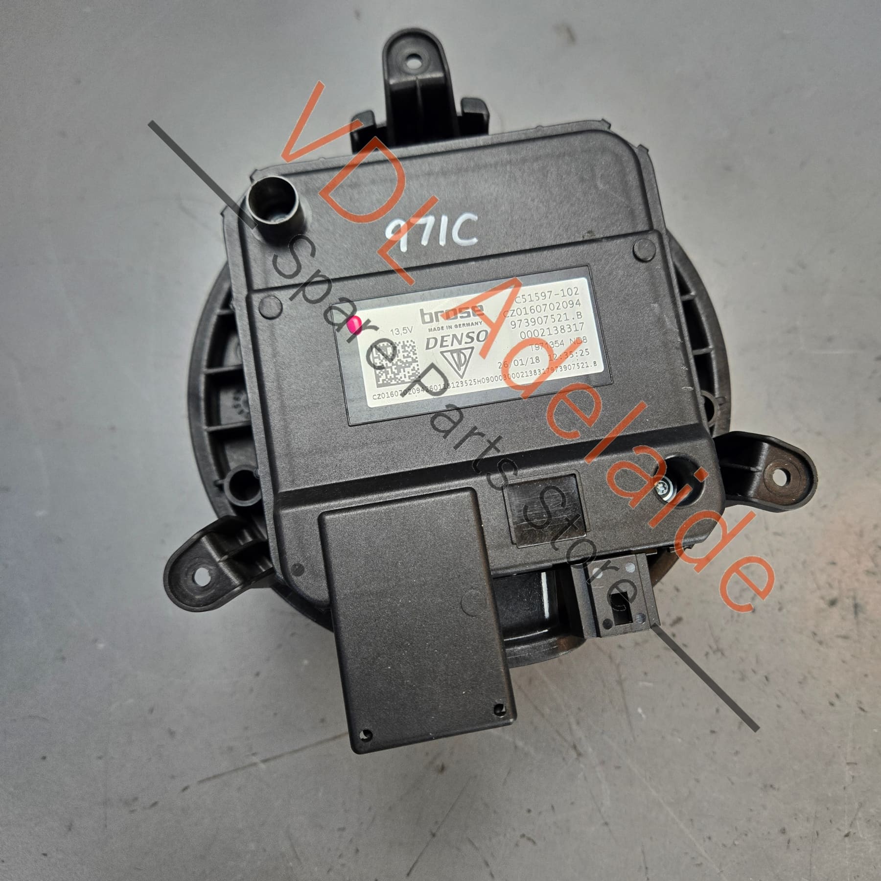 PAE907521 9A7907521B 9A7907521A 973807521C  Porsche Panamera 971 RHD Blower Fan Motor PAE907521 9A7907521B 9A7907521A 973807521C