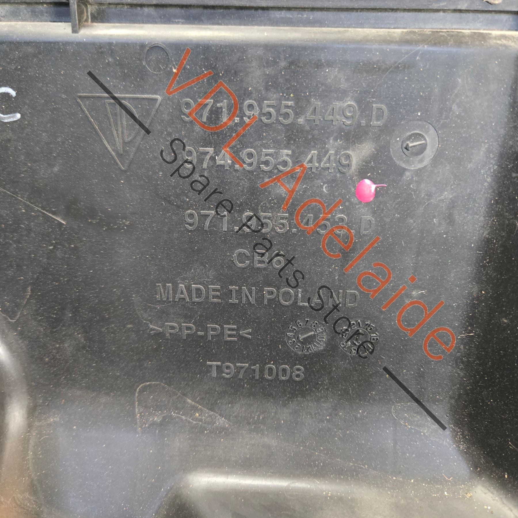 971955453D 971955463   Porsche Panamera Turbo 971 Windscreen Washer Fluid Tank Reservoir Bottle