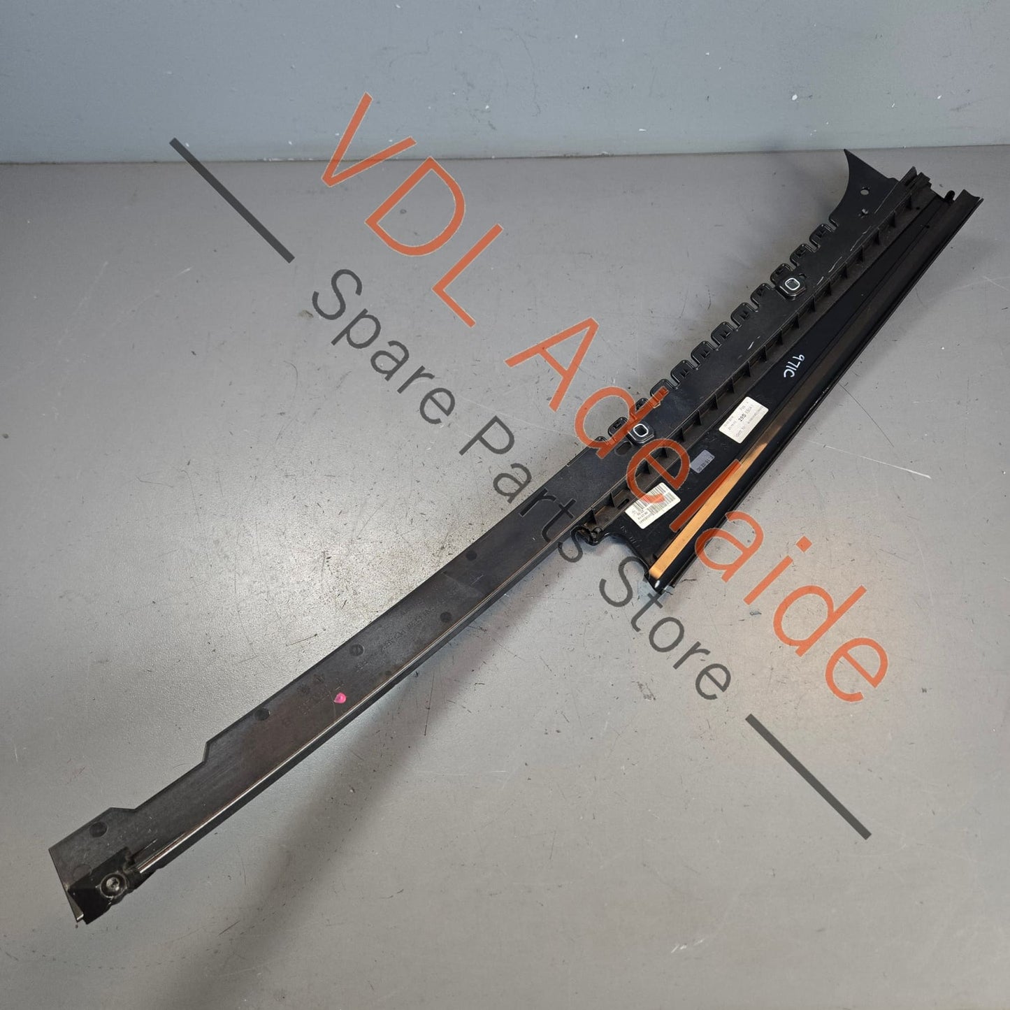 971853289    Porsche Panamera 971 Left Rear Door Exterior B Pillar Trim Gloss Black 971853289