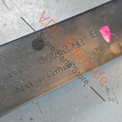 971853290    Porsche Panamera 971 Right Rear Door Exterior B Pillar Trim Gloss Black 971853290