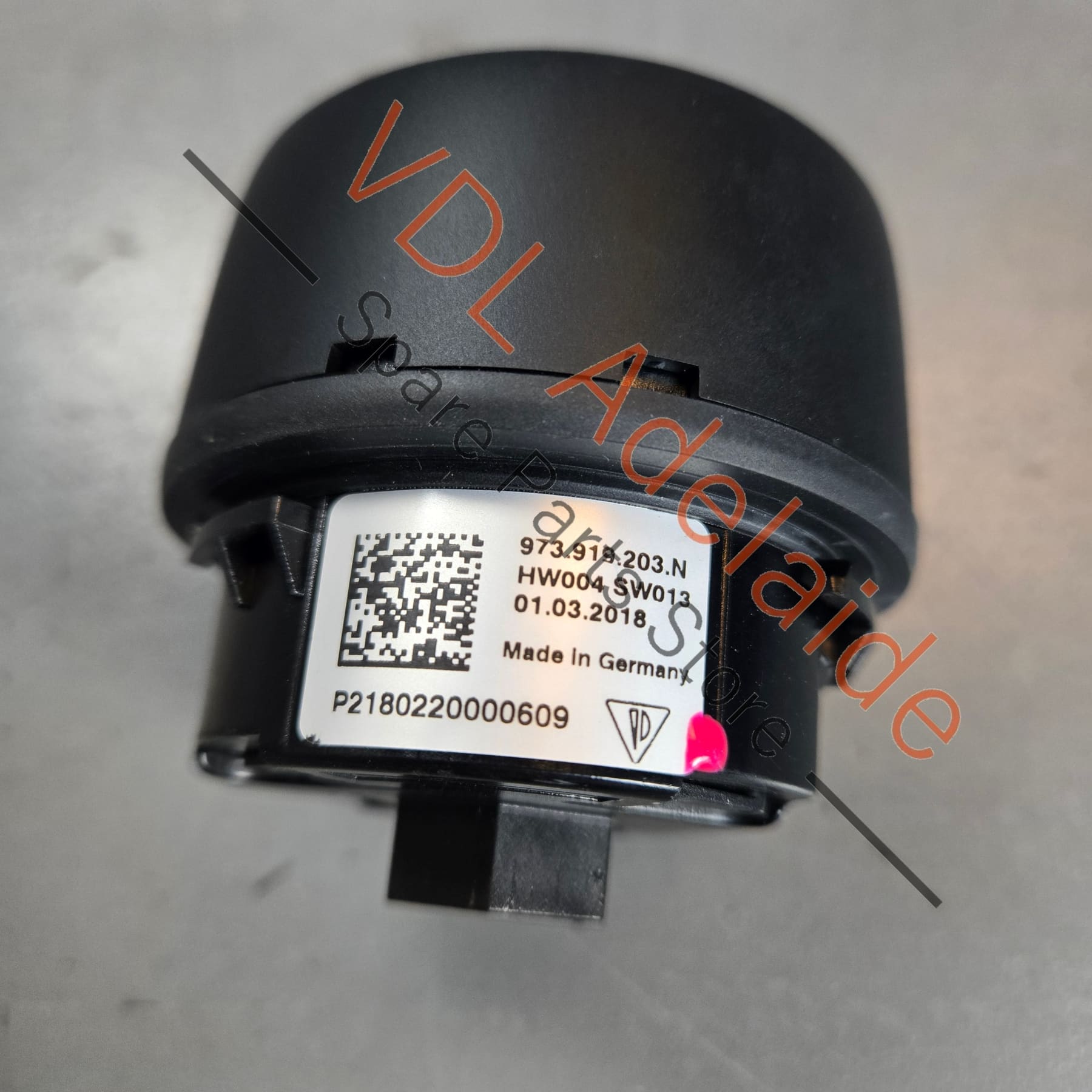 971919203L6N3    Porsche Chrono Clock for Launch Control Acid Green Matt Black 971919203L 6K3