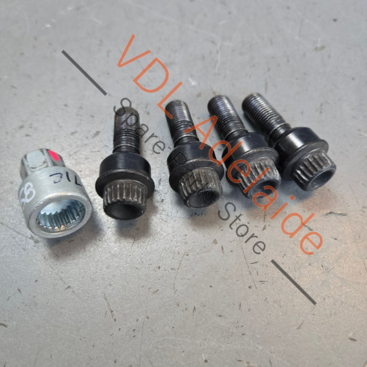 971698030B    Porsche Audi VW Wheel Bolt Lock Nut Set 49mm Anti Theft 971698030B With Key