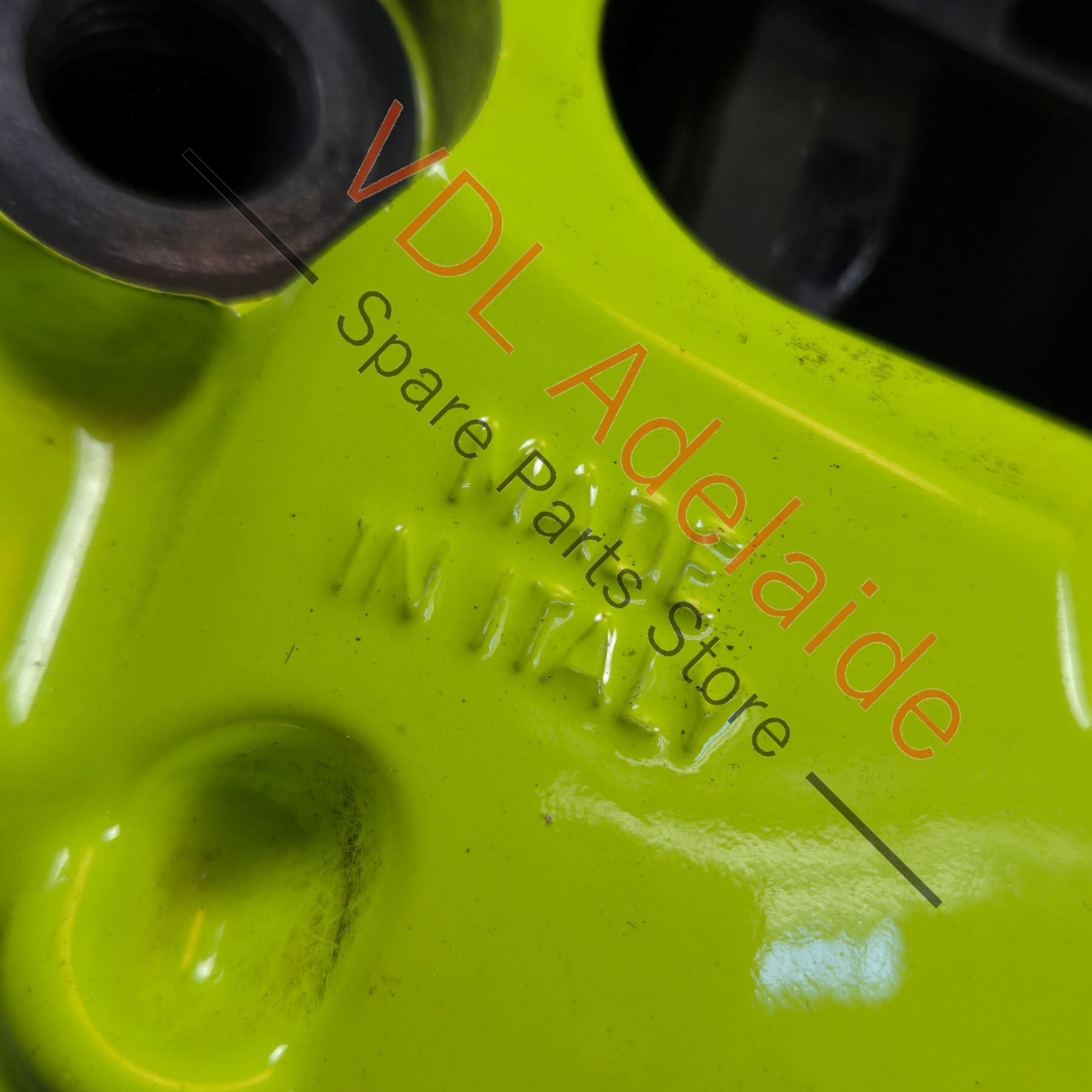 971615423AG 971615424AG   Porsche 4 Piston Brembo Rear Brake Caliper Set Acid Green Suit 365mm rotor 19in