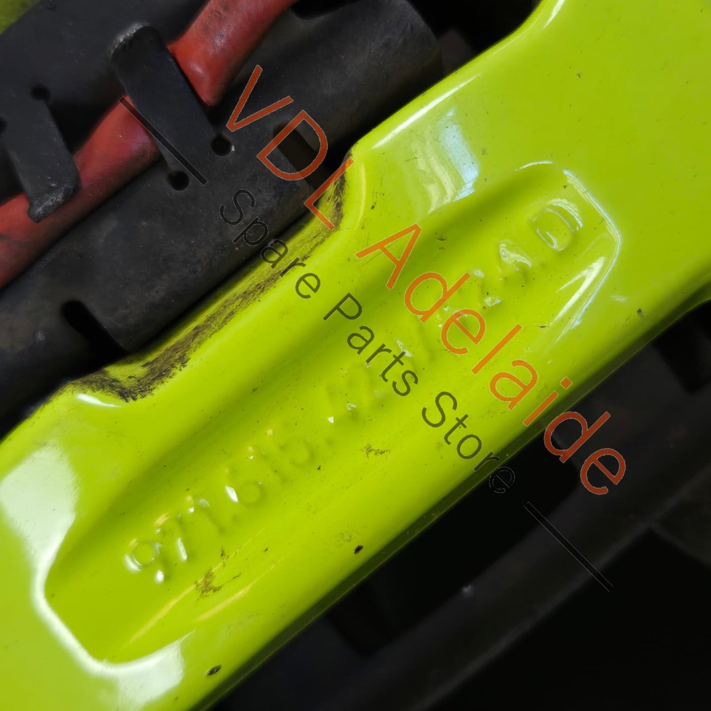 971615423AG 971615424AG   Porsche 4 Piston Brembo Rear Brake Caliper Set Acid Green Suit 365mm rotor 19in