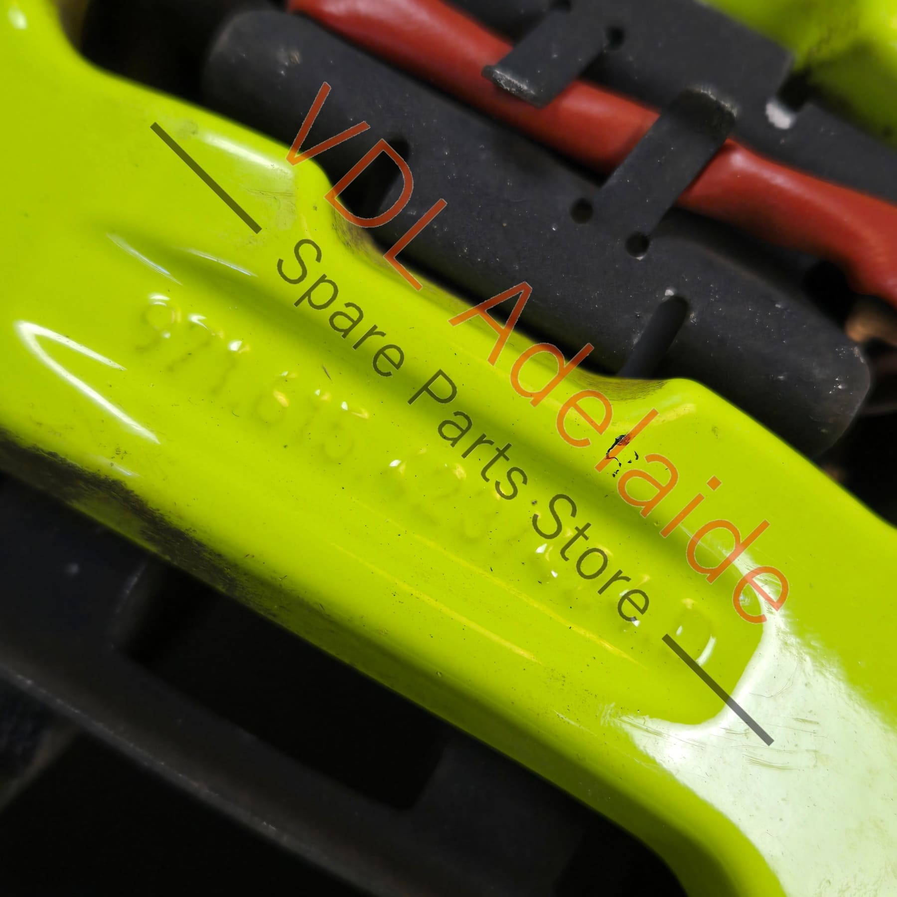 971615423AG 971615424AG   Porsche 4 Piston Brembo Rear Brake Caliper Set Acid Green Suit 365mm rotor 19in