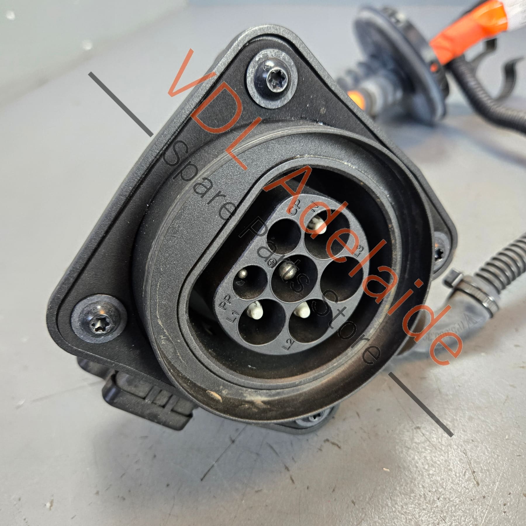 971971676AS 971971676L 7PP915651  Porsche Panamera 7.2kw Hybrid Charging Socket Wire Cable & Plug 971971676AS 7PP915651