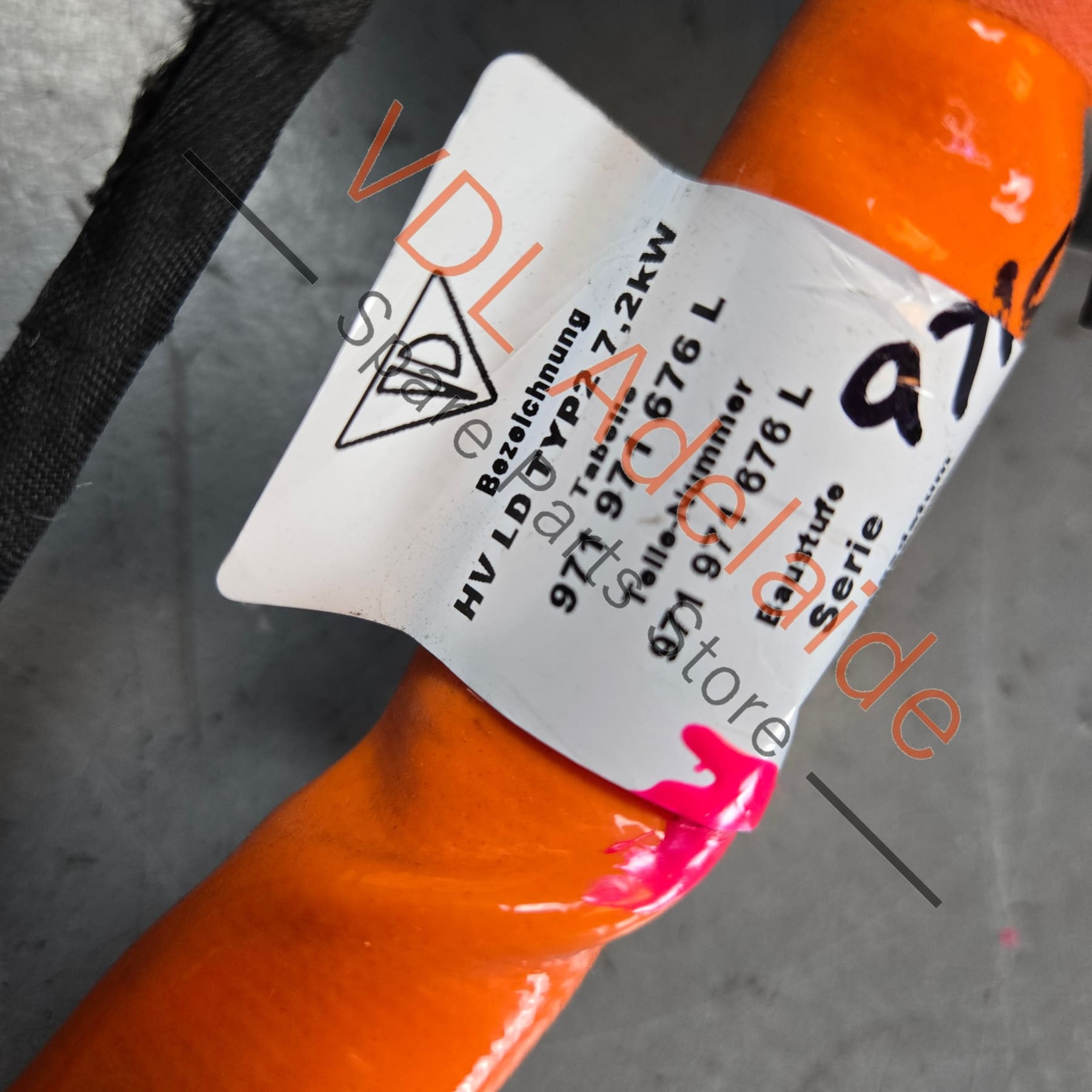 971971676AS 971971676L 7PP915651  Porsche Panamera 7.2kw Hybrid Charging Socket Wire Cable & Plug 971971676AS 7PP915651