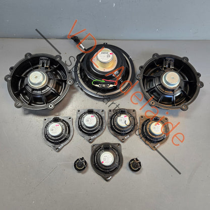 971035481F   Porsche 10x BOSE Speaker Set from Panamera Incl Bass Mid & Treble Audio