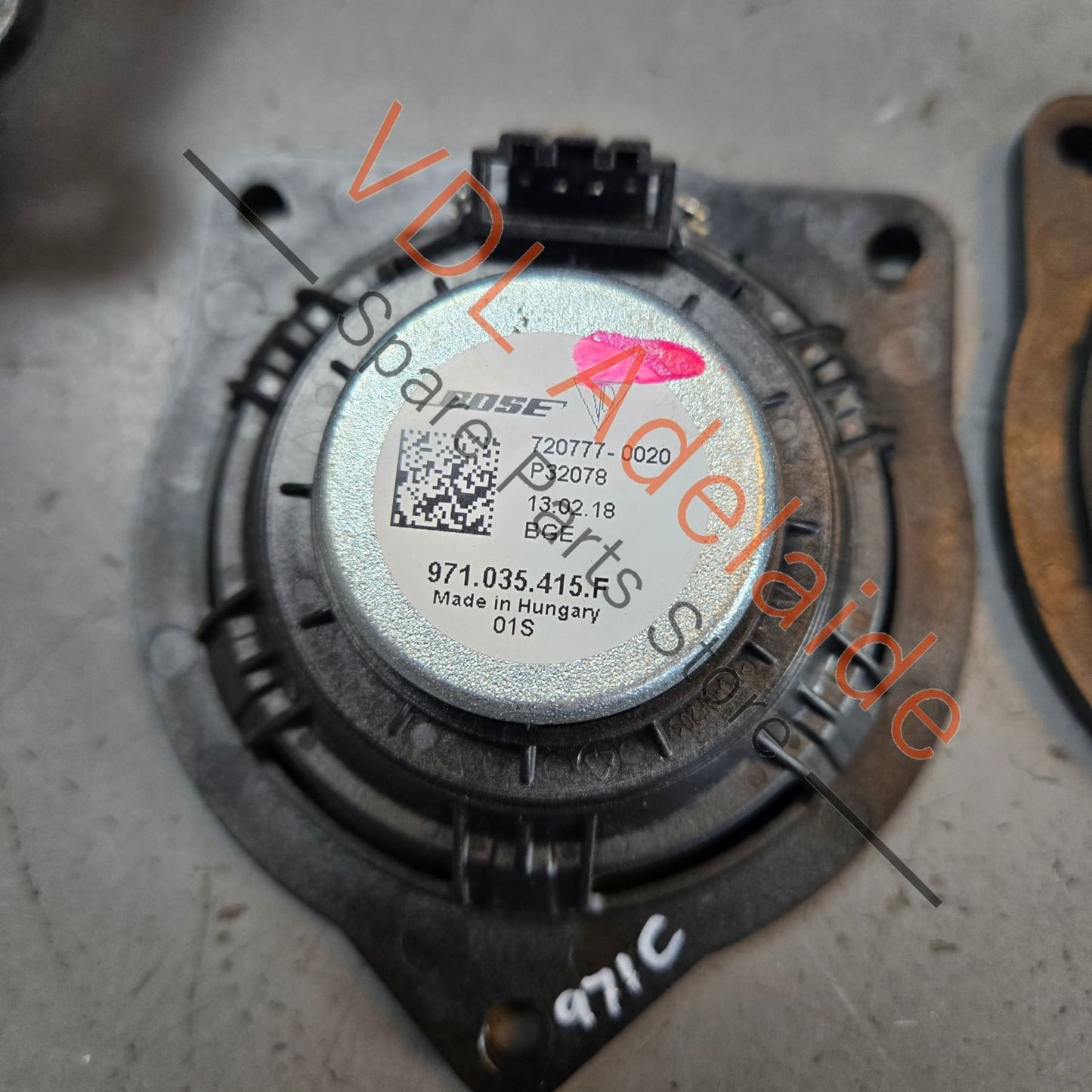 971035481F   Porsche 10x BOSE Speaker Set from Panamera Incl Bass Mid & Treble Audio