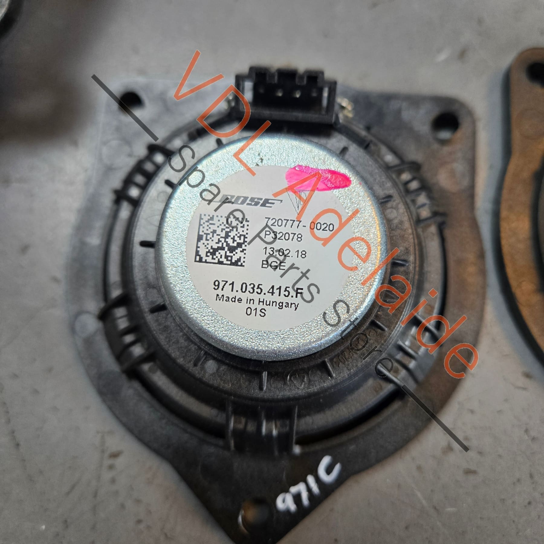 971035481F   Porsche 10x BOSE Speaker Set from Panamera Incl Bass Mid & Treble Audio