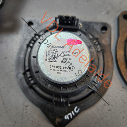 971035481F   Porsche 10x BOSE Speaker Set from Panamera Incl Bass Mid & Treble Audio