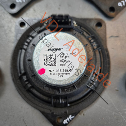 971035481F   Porsche 10x BOSE Speaker Set from Panamera Incl Bass Mid & Treble Audio