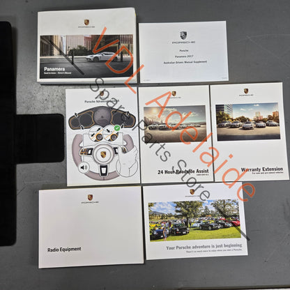    Porsche Panamera 971 Set of owners manuals books with storage pouch