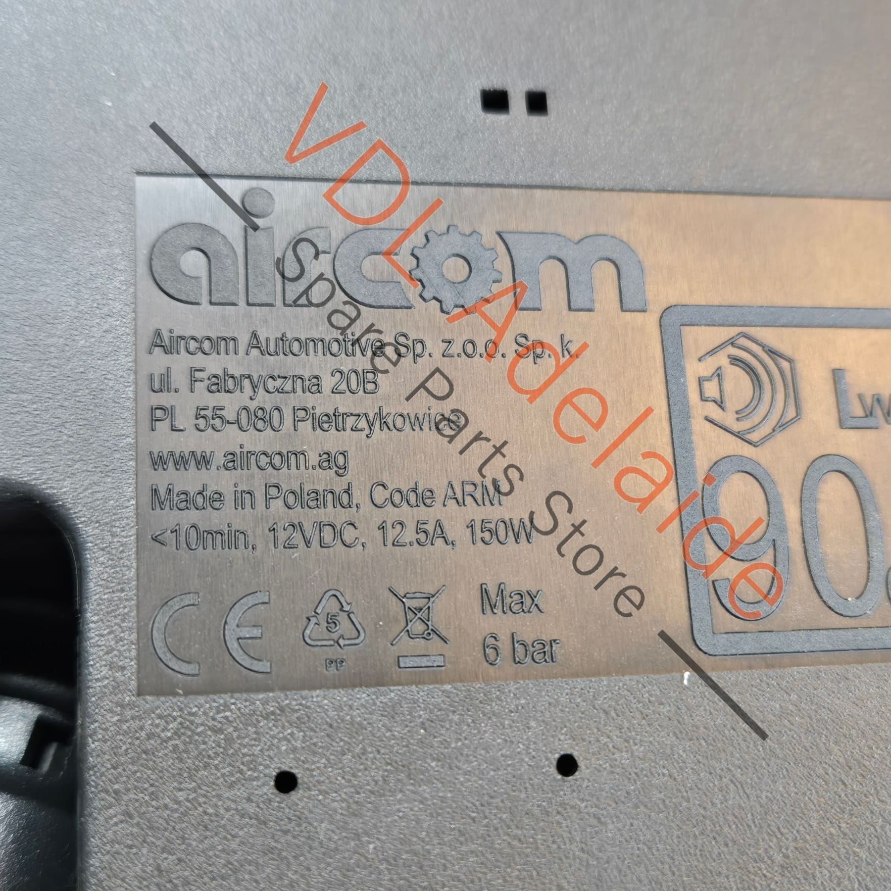 5N0012615C   Genuine Audi VW Porsche 12 Volt 12V Emergency Tyre Pump