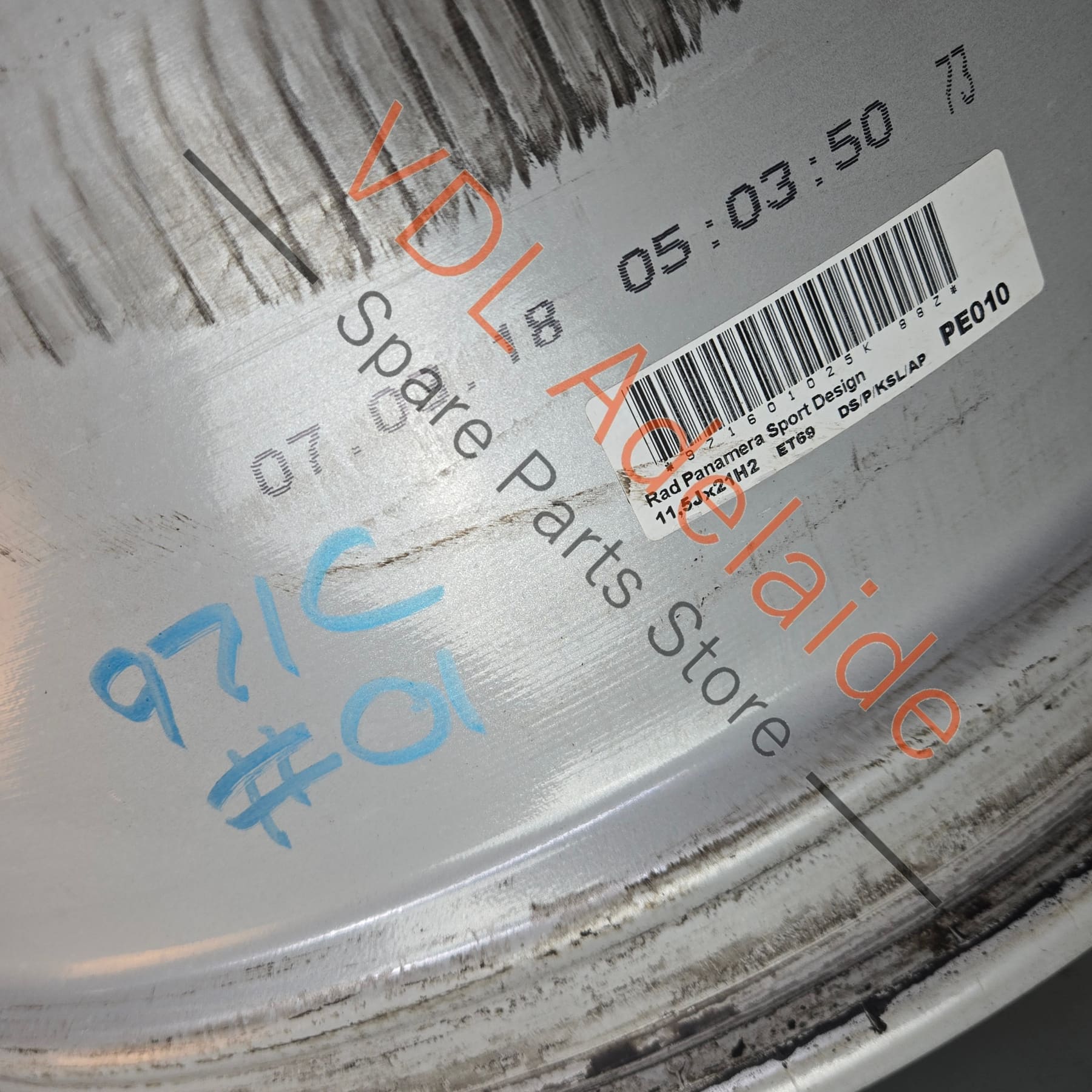 971601025K 971601025K88Z  Porsche Panamera 971 Alloy Wheel 21 x 11.5 Rear 971601025K #01