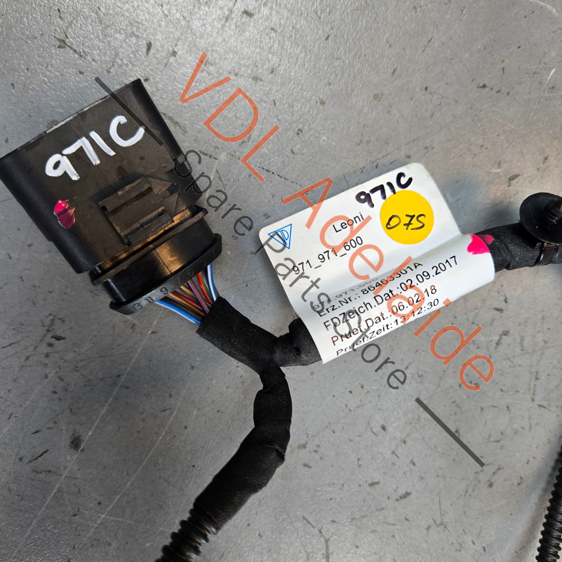 971971600 971971033  Porsche Panamera Hybrid Water Pump Wiring Harness Cable 971971600 971971033