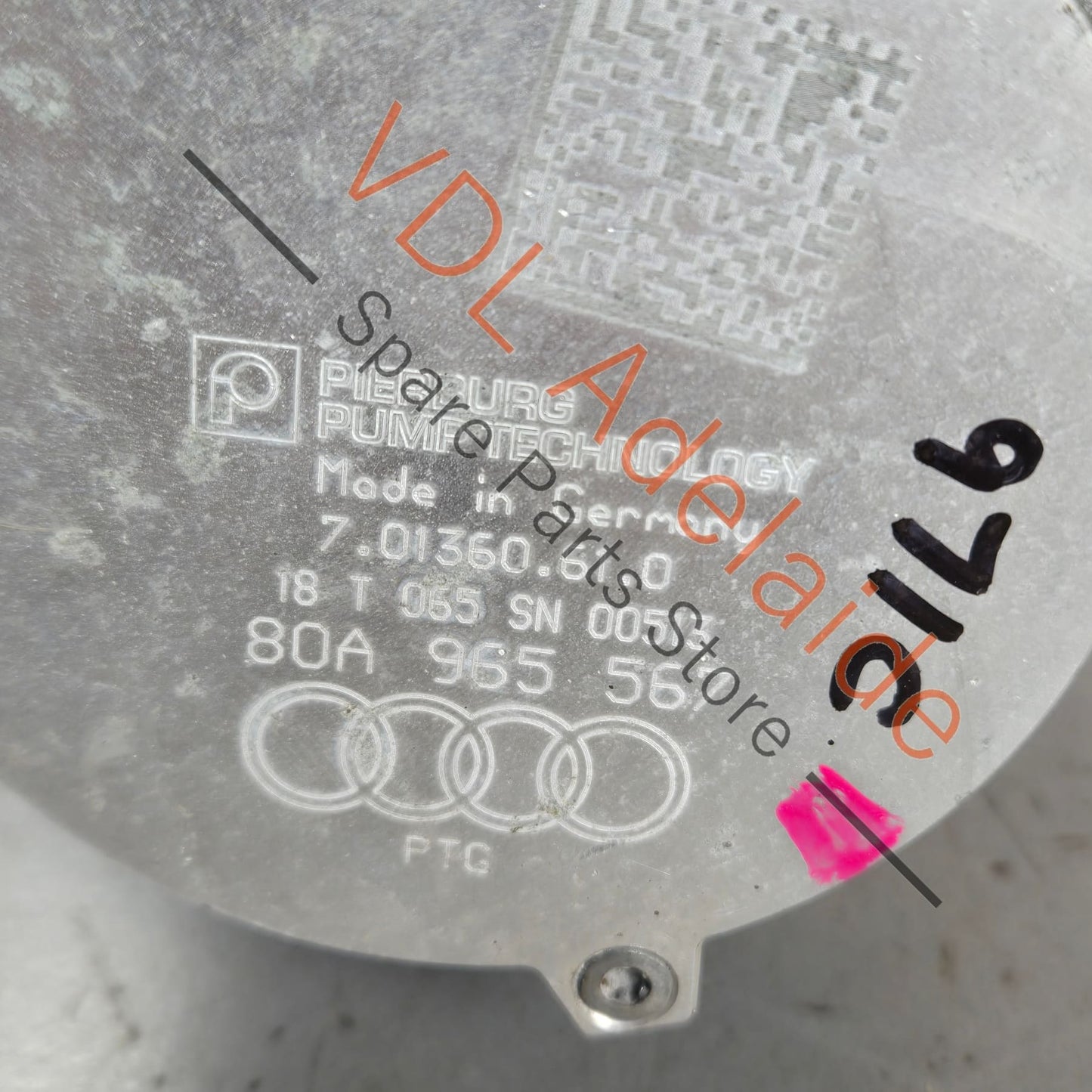 PAC965567A 80A965567  Porsche Audi VW Auxiliary Electric Water Pump 80A965567 PAC965567A