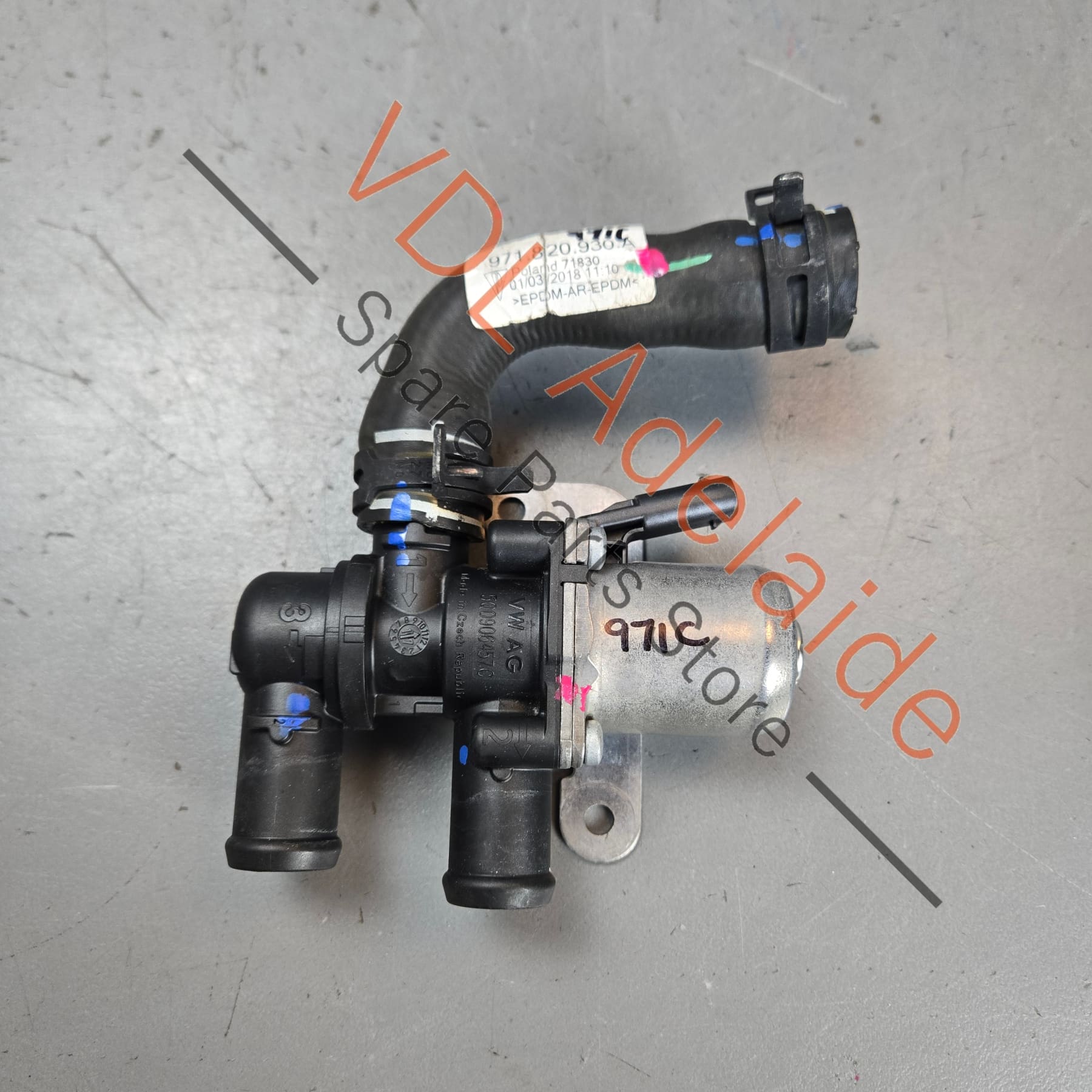 5Q0906457C 9A790645710  Porsche Audi VW Coolant Shut Off Valve Solenoid 9A790645710 5Q0906457C