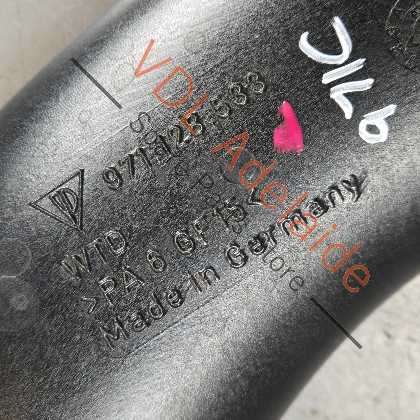 971129534   Porsche Panamera 971 Left Air Filter Intake Hose Pipe 971129534