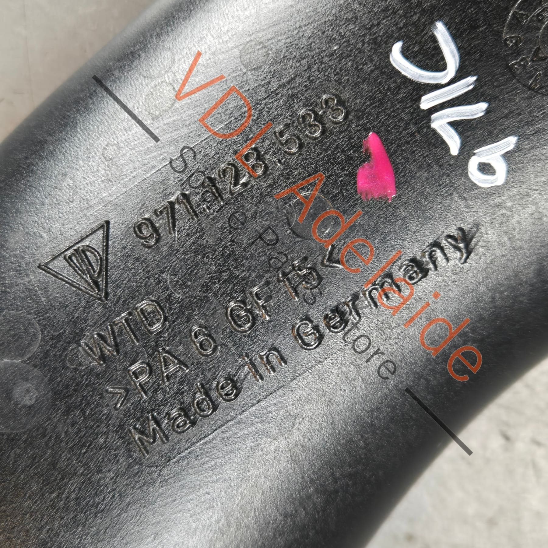 971129534   Porsche Panamera 971 Left Air Filter Intake Hose Pipe 971129534