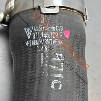 971145709P   Porsche Panamera 971 Charge Air Cooler Intercooler Pipe Hose Left Upper 971145709P