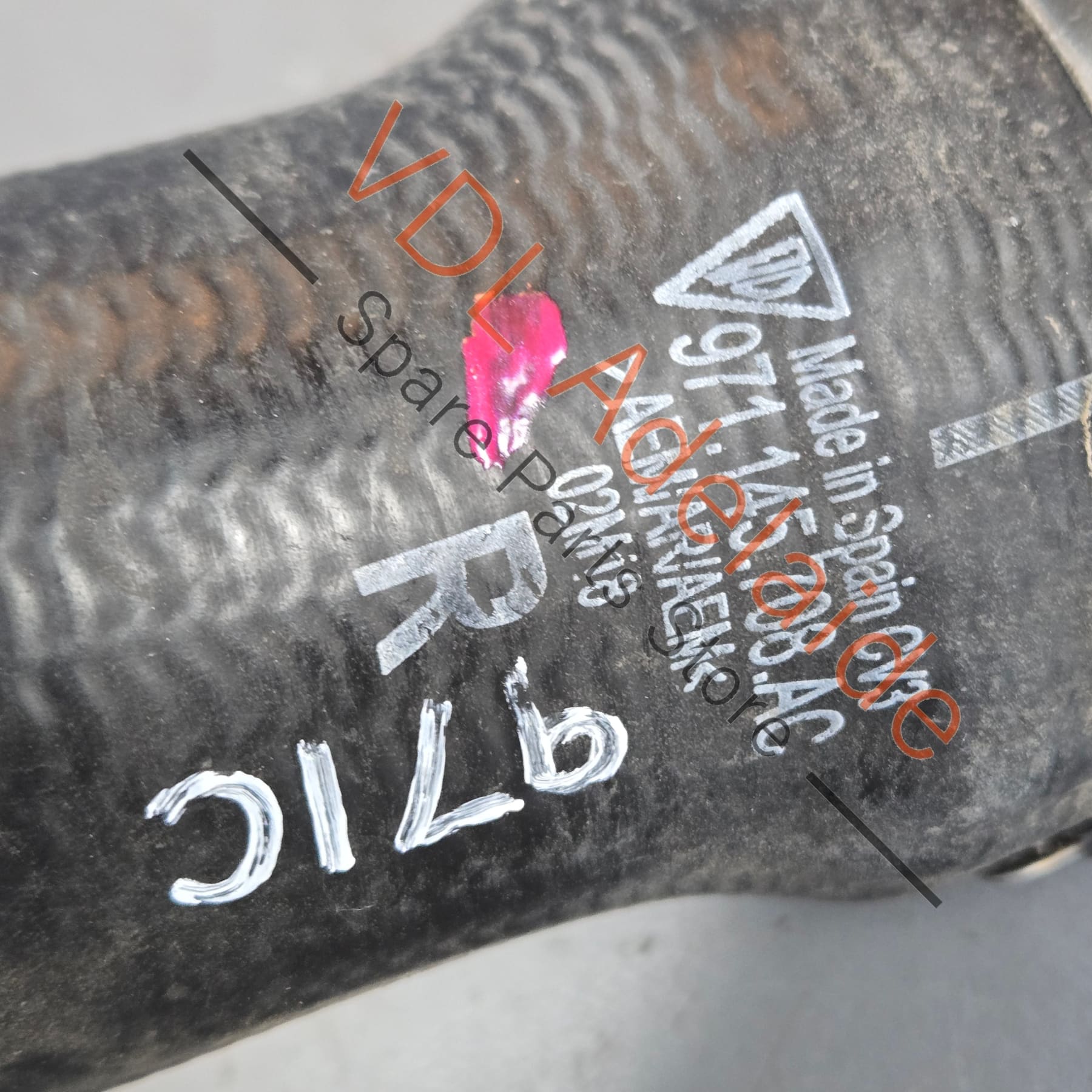 971145708AC   Porsche Panamera 971 Charge Air Cooler Intercooler Pipe Hose Right Upper 971145708AC