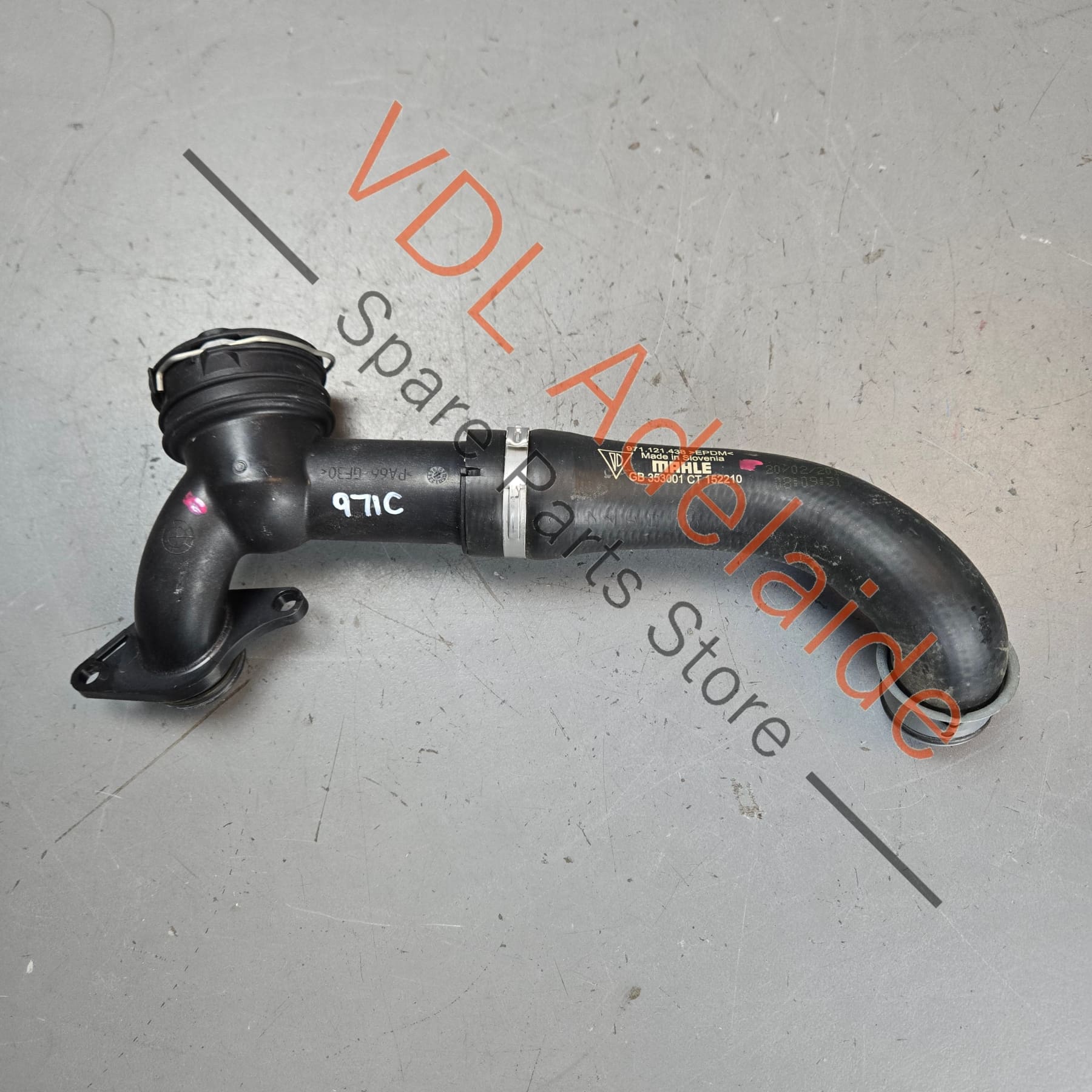 971121438A 9A712143800  Porsche Panamera 971 V6 Left Coolant Pipe Hose 971121438 9A712143800
