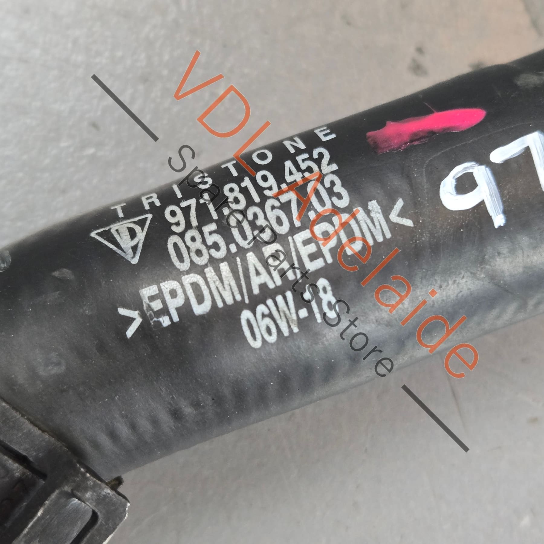 971819452 9A781945200  Porsche Panamera Hybrid Coolant Hose Pipe 971819452 9A781945200