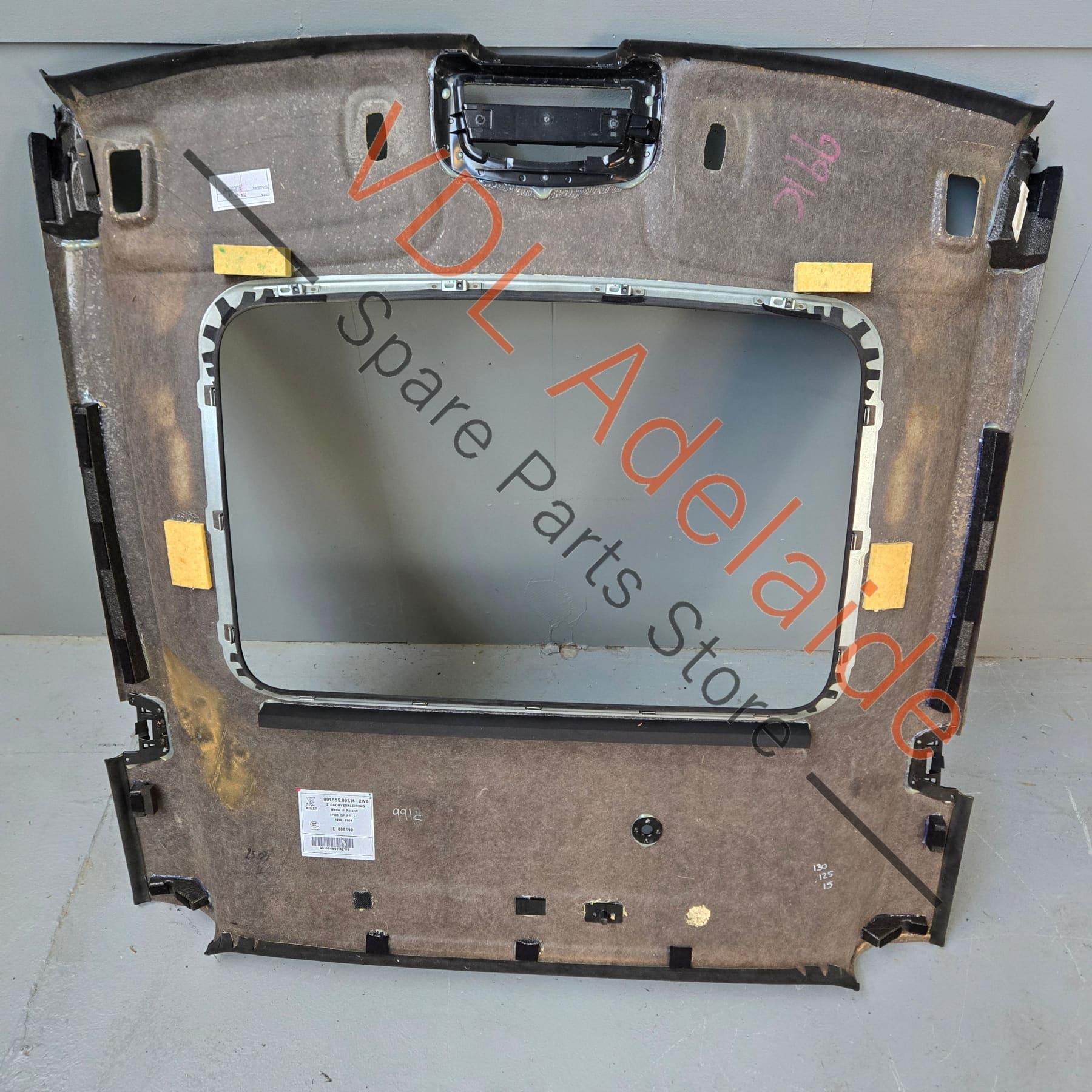 99155509126 99155509114    Porsche 911 991 Alcantara Roof Liner Lining 99155509126 99155509114 Genuine OEM