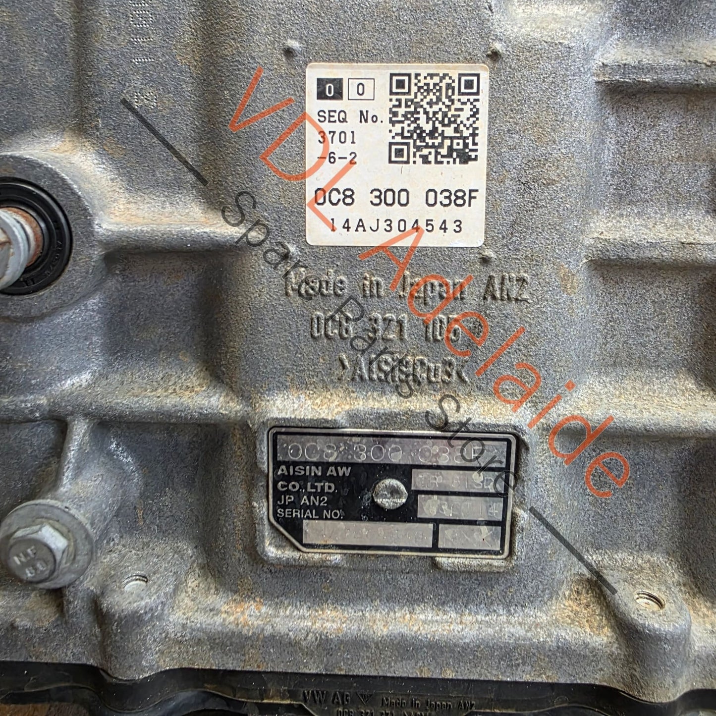0C8300038F     VW Volkswagen Touareg 7P 2011-2018 Gearbox Automatic Auto Transmission NXK 0C8300038F TR81SD