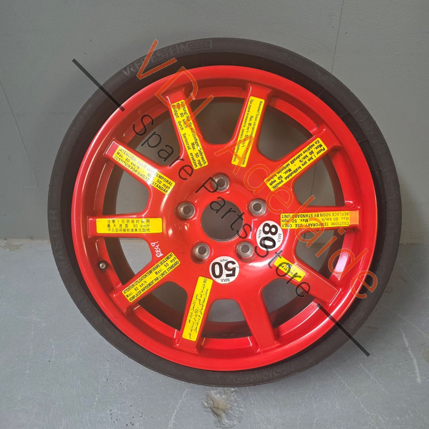 7P0601027     Volkswagen Touareg Audi Q7 Porsche Cayenne Collapsible Spare Wheel Space Saver 7P0601027