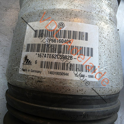 7P6616040K     VW Touareg 7P Left Front Air Suspension Strut Shock Absorber 7P6616040K