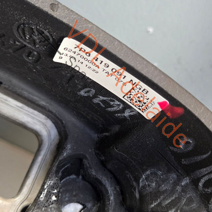 7P6419091NGB   VW Touareg 7P Steering Wheel Black Leather 7P6419091 NGB Including switches 155xxxkm