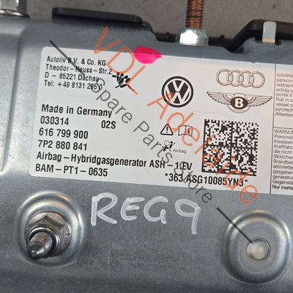 7P2880841   VW Audi Bentley Knee Airbag 7P2880841