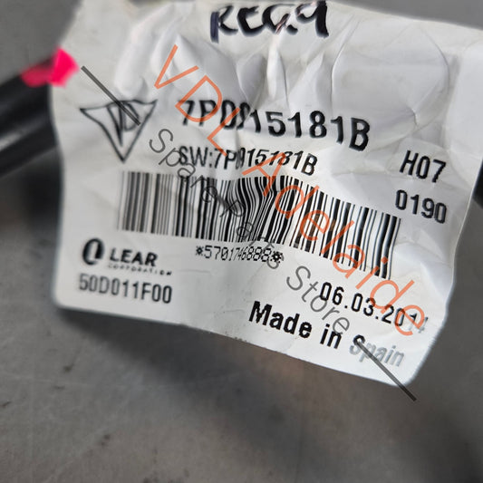 7P0915181b   Porsche Cayenne VW Touareg Battery Monitoring Negative -ve Earth Wire 7P0915181b