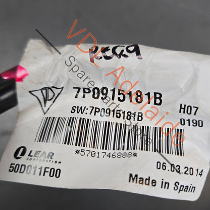 7P0915181b   Porsche Cayenne VW Touareg Battery Monitoring Negative -ve Earth Wire 7P0915181b