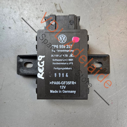 7P6959257   VW Touareg 7P Control Unit for Backrest Release 7P6959257