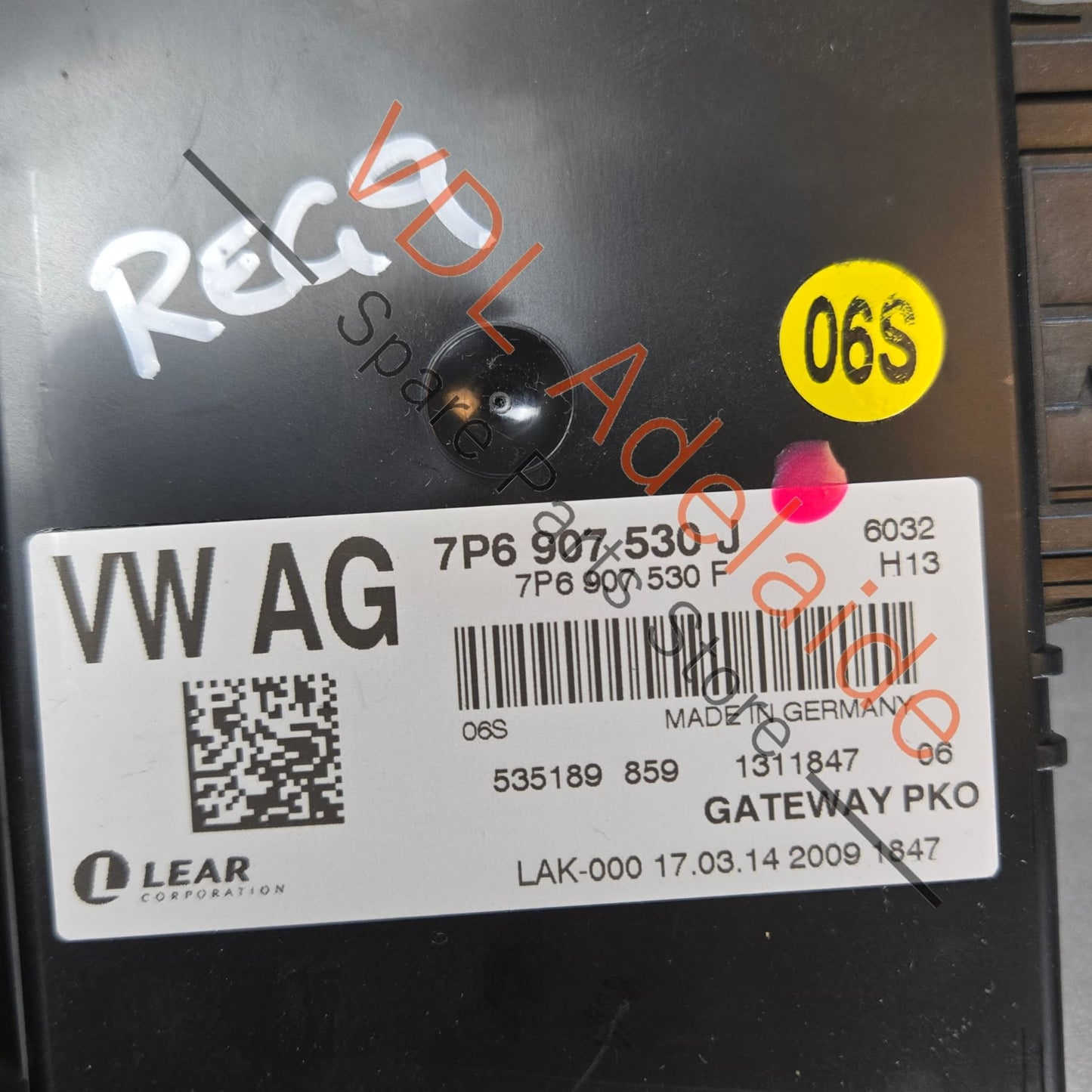 7P0907401F   VW Touareg 7P CRCA V6 ECU & Key Set incl Steering Lock & BCM2 7P0907401F 7P1907401D 7P6907530J 4H0907064EM