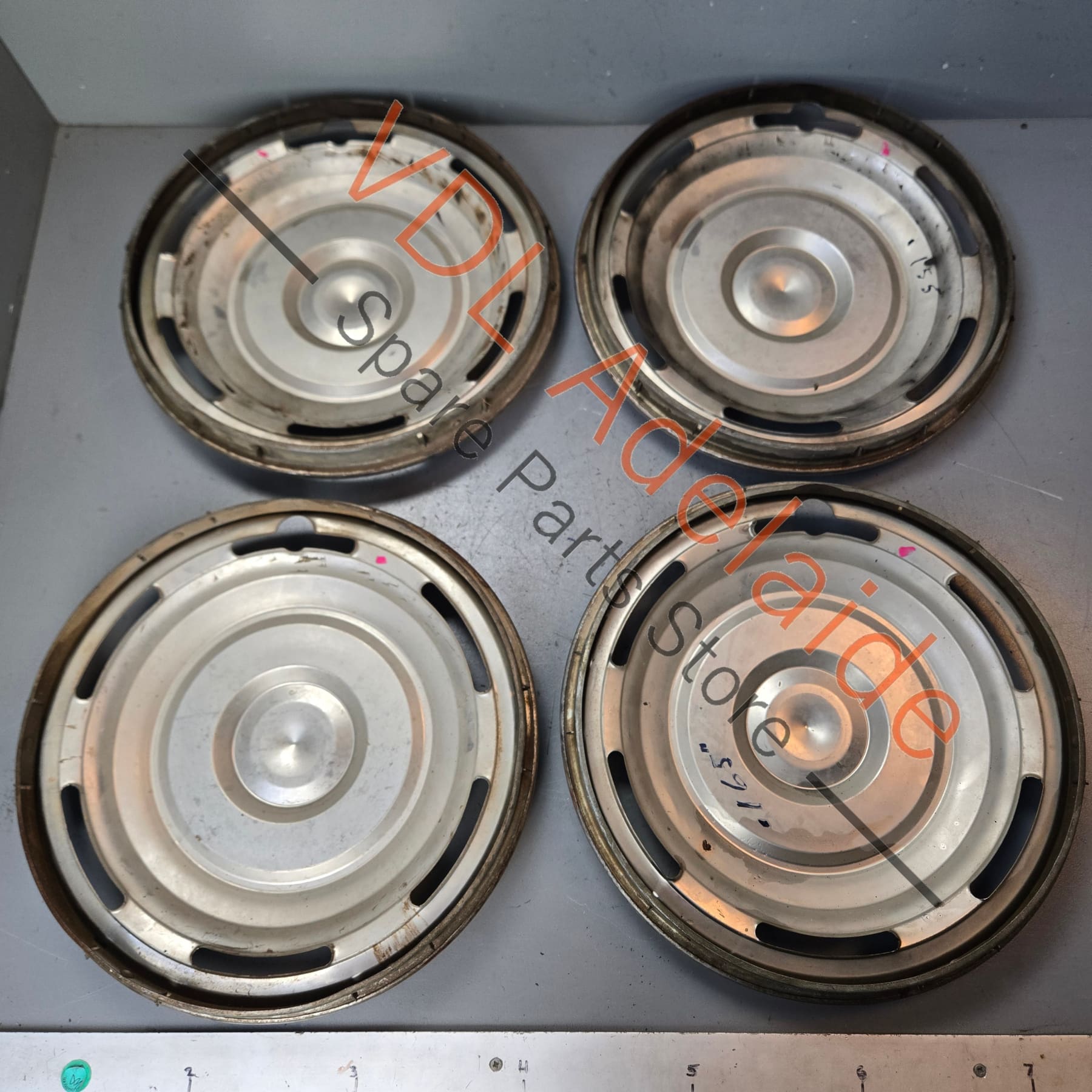 Set of 4 Datsun 1600 510 13 inch Hubcaps Hubcap