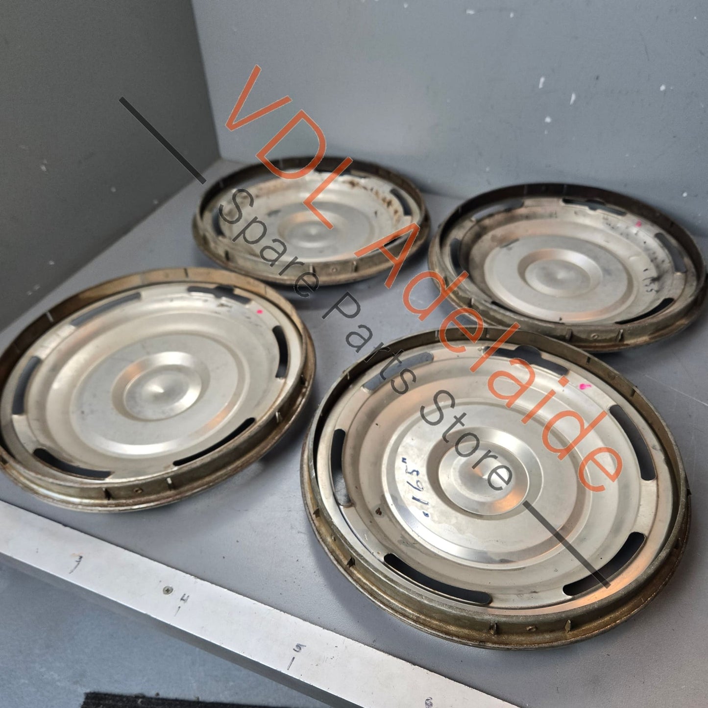 Set of 4 Datsun 1600 510 13 inch Hubcaps Hubcap