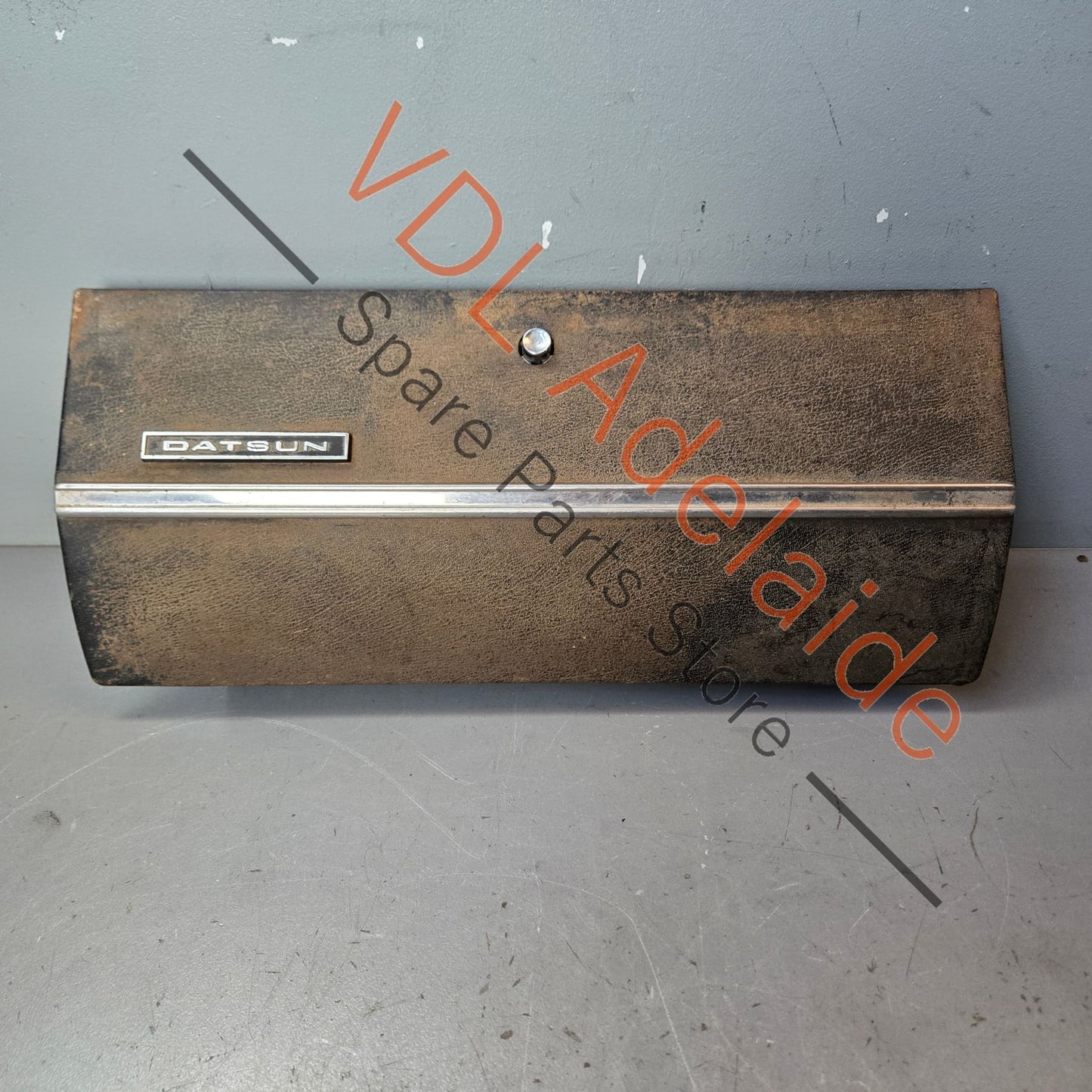 Datsun 1600 510 1968 Steel Glovebox Lid complete with button, button stuck