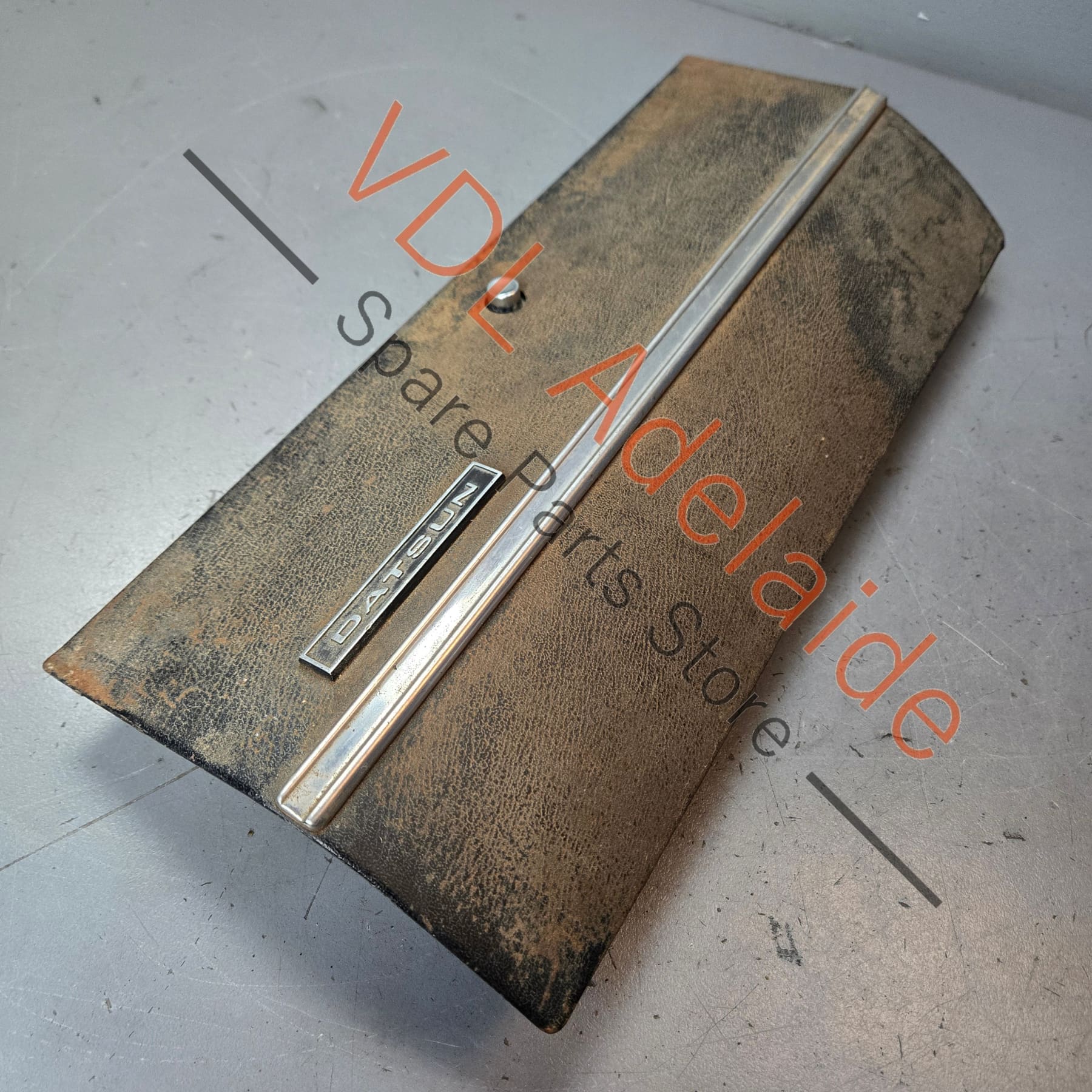 Datsun 1600 510 1968 Steel Glovebox Lid complete with button, button stuck