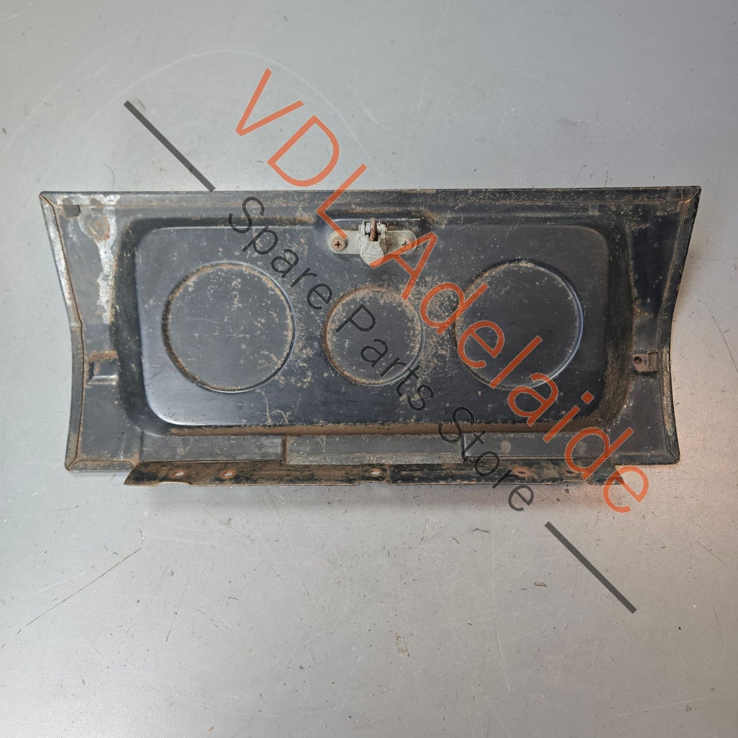 Datsun 1600 510 1968 Steel Glovebox Lid complete with button, button stuck