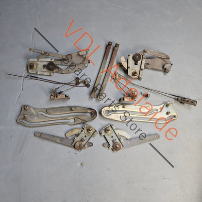 Datsun C110 240K GT Coupe Set of Window Winder and Door Lock Mechanisms