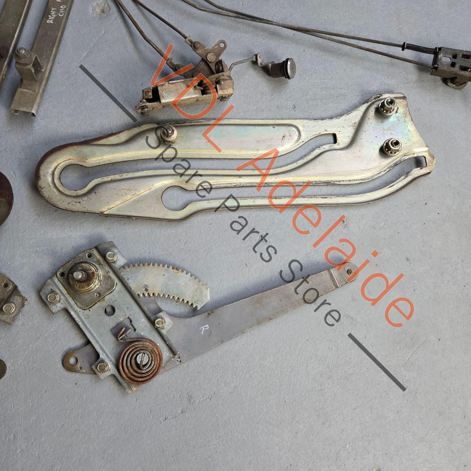 Datsun C110 240K GT Coupe Set of Window Winder and Door Lock Mechanisms