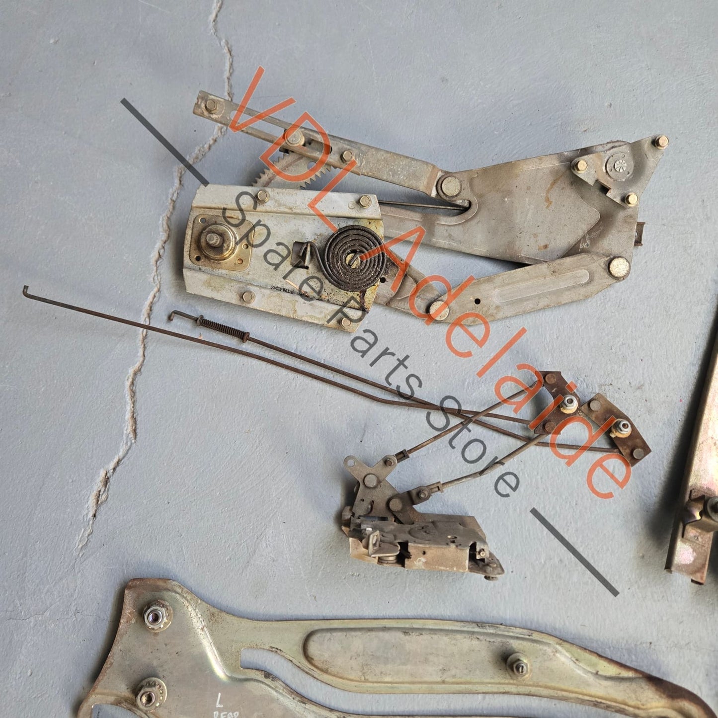 Datsun C110 240K GT Coupe Set of Window Winder and Door Lock Mechanisms