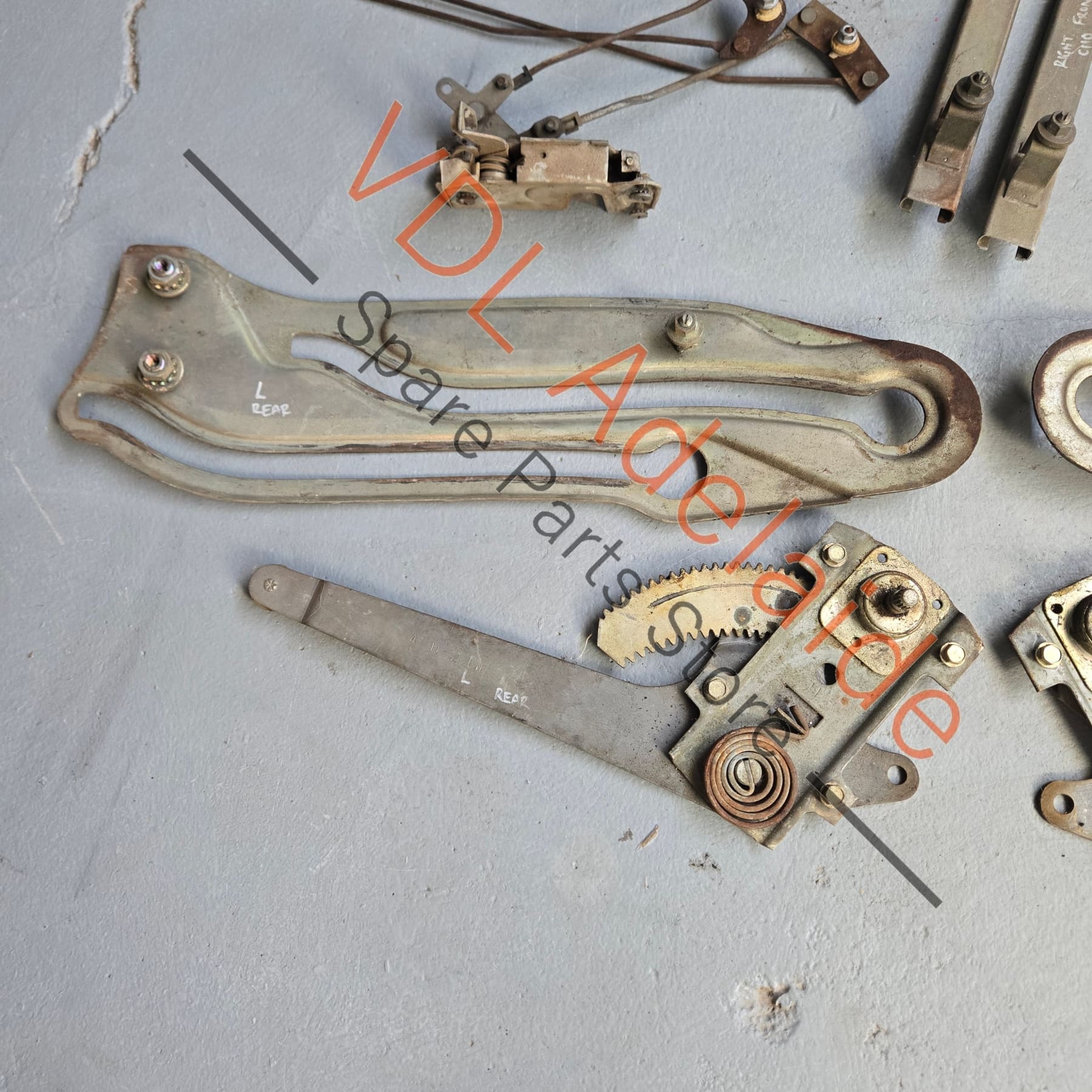 Datsun C110 240K GT Coupe Set of Window Winder and Door Lock Mechanisms
