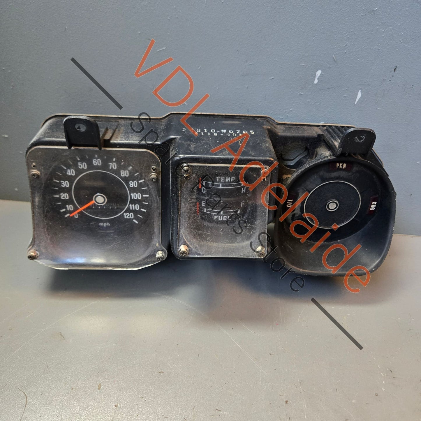 Datsun 1600 510 1970-1972 Original 120 MPH Dashboard Gauge Cluster