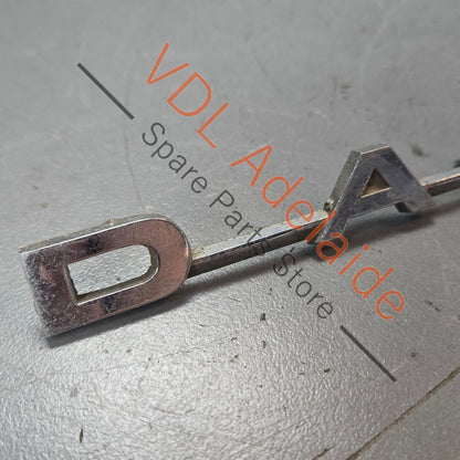 Datsun 1600 510 Rear Panel Boot Badge Emblem Genuine Cast Chrome #03 **damaged stock**